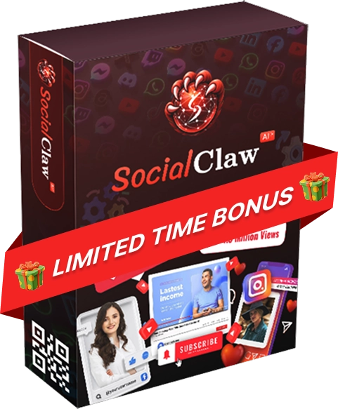 SocialClaw AI bonus visual